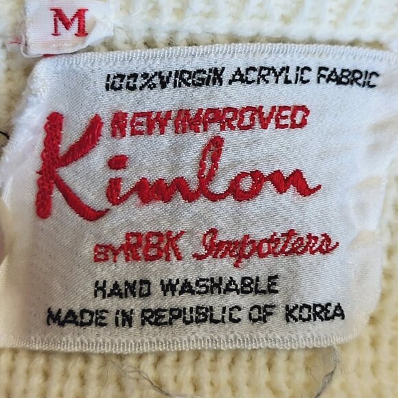 Kimlon ~ SZ M ~ Vintage Embroidered Sweater ~ VERY GOOD Condition - Picture 10 of 11
